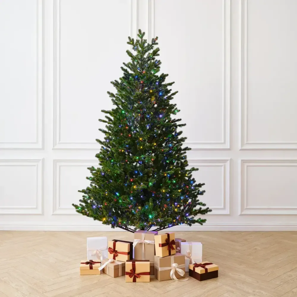 Елка с гирляндой встроенной 2в1 «Meribel» (Литая хвоя) от 1,8 м до 3 м