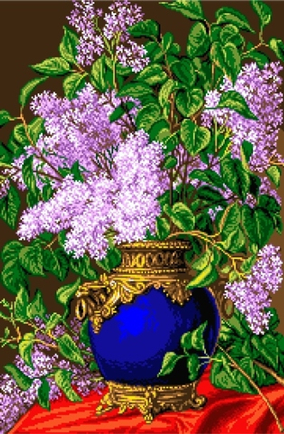 К-6012 Сирень в старинной вазе