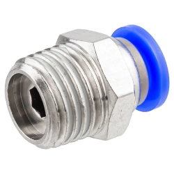 Фитинг для пластиковых трубок 6мм с наружной резьбой 1/4'' RockForce##Rock FORCE RF-SPC06-02