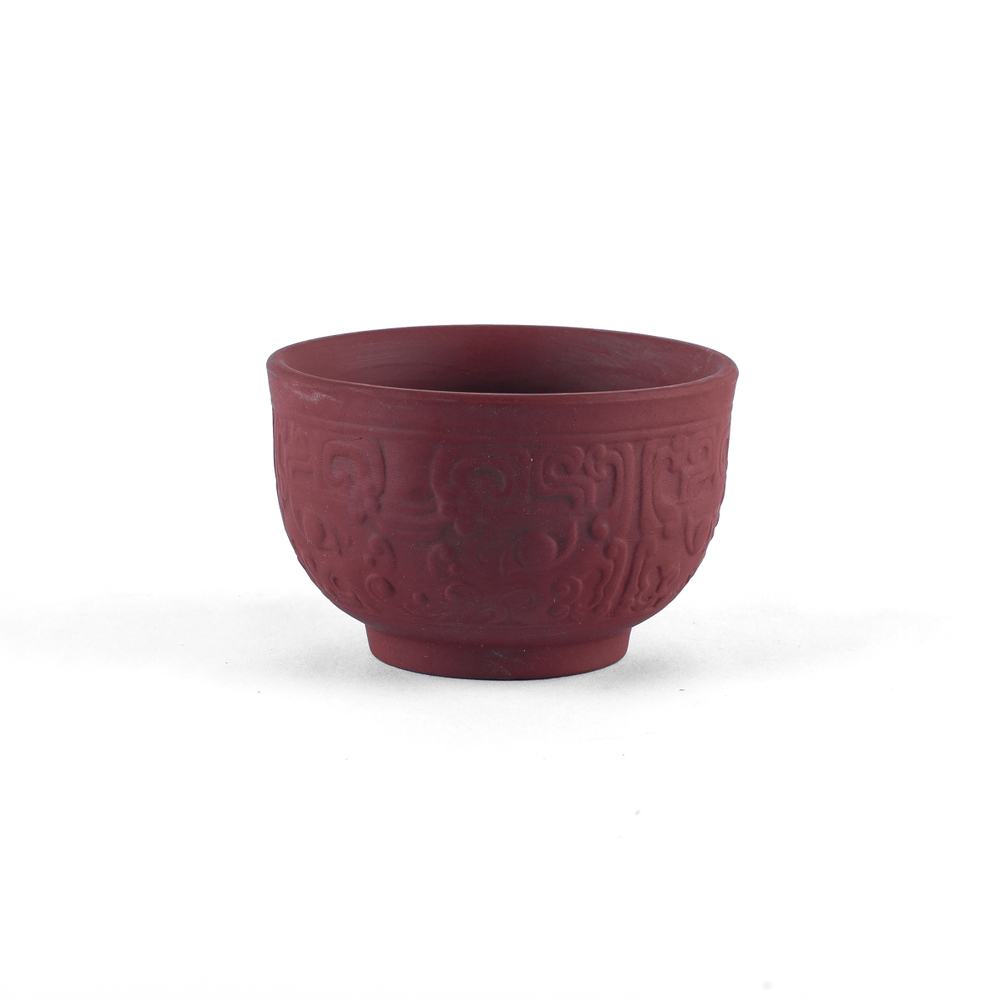 268133 Пиала ИСИН "Майя", 75мл, глина, красная