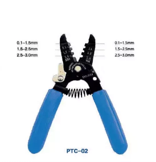 Кусачки для капиллярной трубки и снятия изоляции с проводов PTC-02 (до 3 кв.мм)