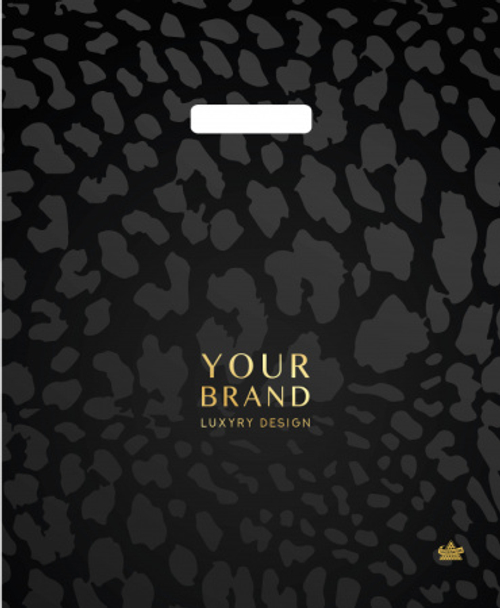 Пакет с вырубной ручкой ПВД, 45х38см, "Премиальный", 60мкм, ШК8085