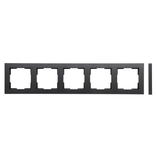 Рамки 5 постовые Slim LIREGUS EPSILON K14-145-05.E/J антрацит