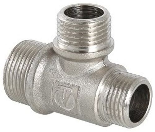 Тройник Valtec 3/4"х1/2"х1/2" НР с наружной резьбой переходной латунный никел. VTr.131.RN.050404