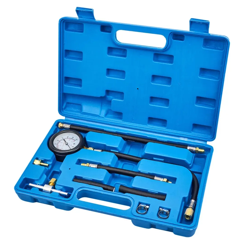 Манометр для измерения давления топлива в комплекте с переходниками 9пр. Forsage F-946G08