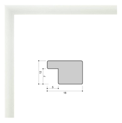 Фоторамка 10х15 см, белая, матовая, арт. 1015.659455