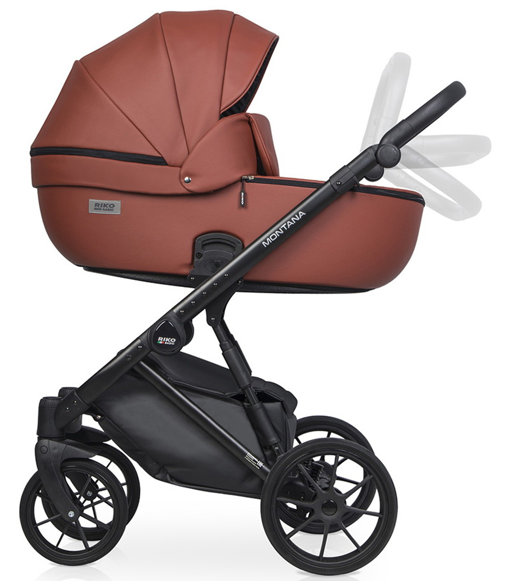 Детская коляска Riko Basic Montana Ecco 2 в 1 17 Maroon