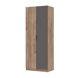 Орегон ШК 02 Шкаф 2х-створчатый МДФ Асфальт супермат