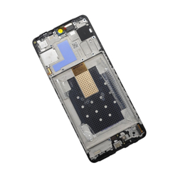 Samsung Galaxy M55 5G (SM-M556B) - Дисплейный модуль в сборе (в рамке) + шлейф кнопок + сканер отпечатка пальца (АСЦ)