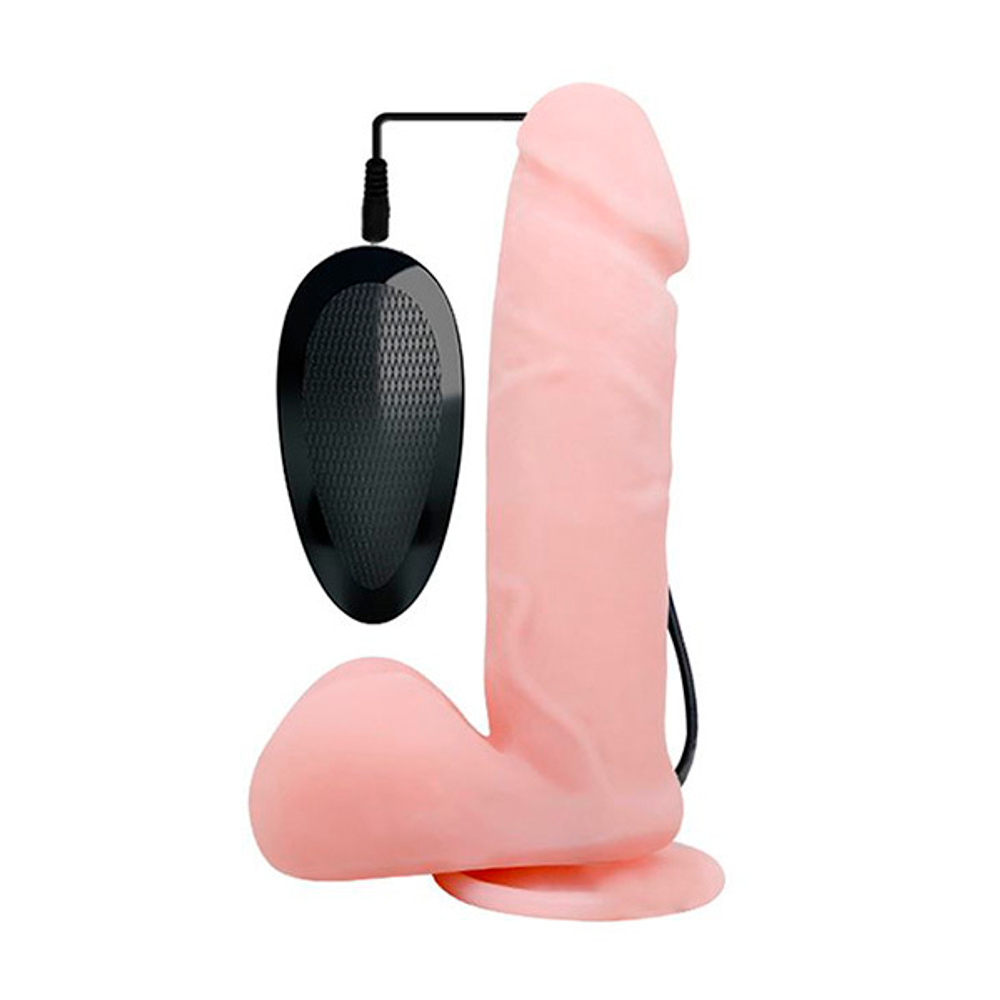 Телесный вибратор-ротатор с присоской 19,5см Baile Oliver BW-008017BRSY