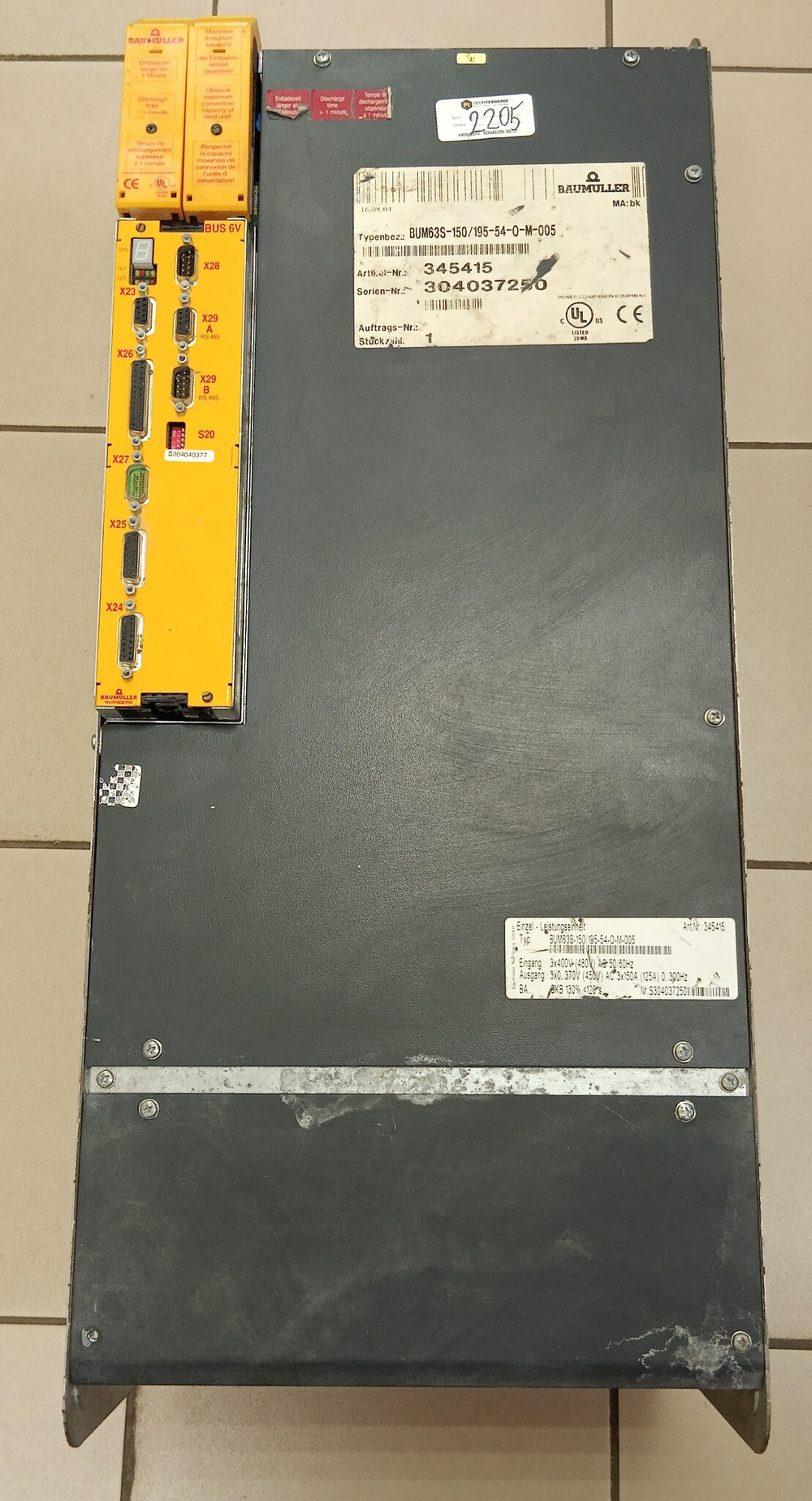Baumuller BUM63S-150/195-54-0-M-005 б/у
