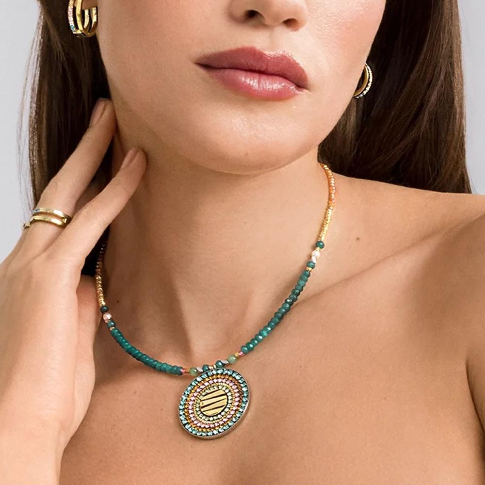 Колье Coeur de Lion Multicolour Boho 2036/10-1583