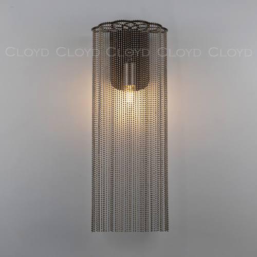 Бра Cloyd ONASSIS W1 / выс. 50 см - никель сатин (арт.20403)