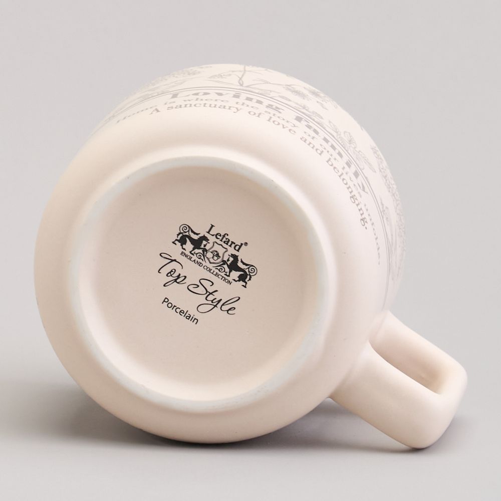 КРУЖКА LEFARD 400МЛ С БАМБУКОВОЙ КРЫШКОЙ "SWEET HOME" 9.6*8CM