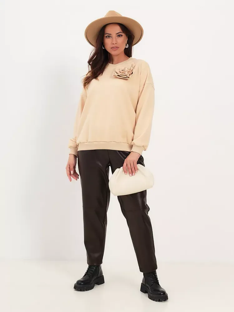 Брюки экокожа