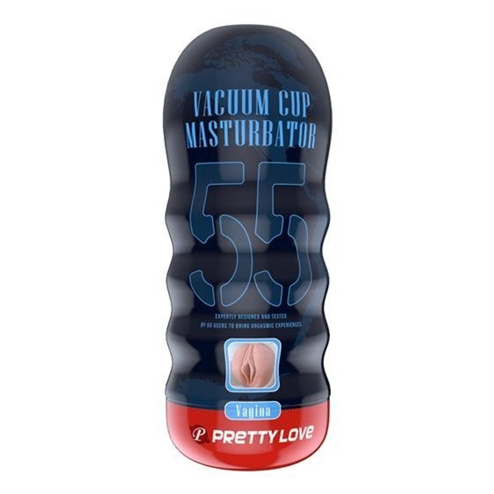 Мастурбатор-вагина Baile Vacuum Cup, 18 см, реалистичный рельеф