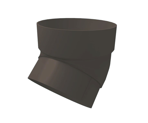 Колено трубы 45 град. ПВХ Grand Line графит (RAL 7024