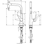 Смеситель для кухни Hansgrohe Talis Select 72821800 сталь