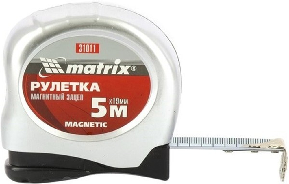 Рулетка Magnetic 5м*19мм MATRIX 31011