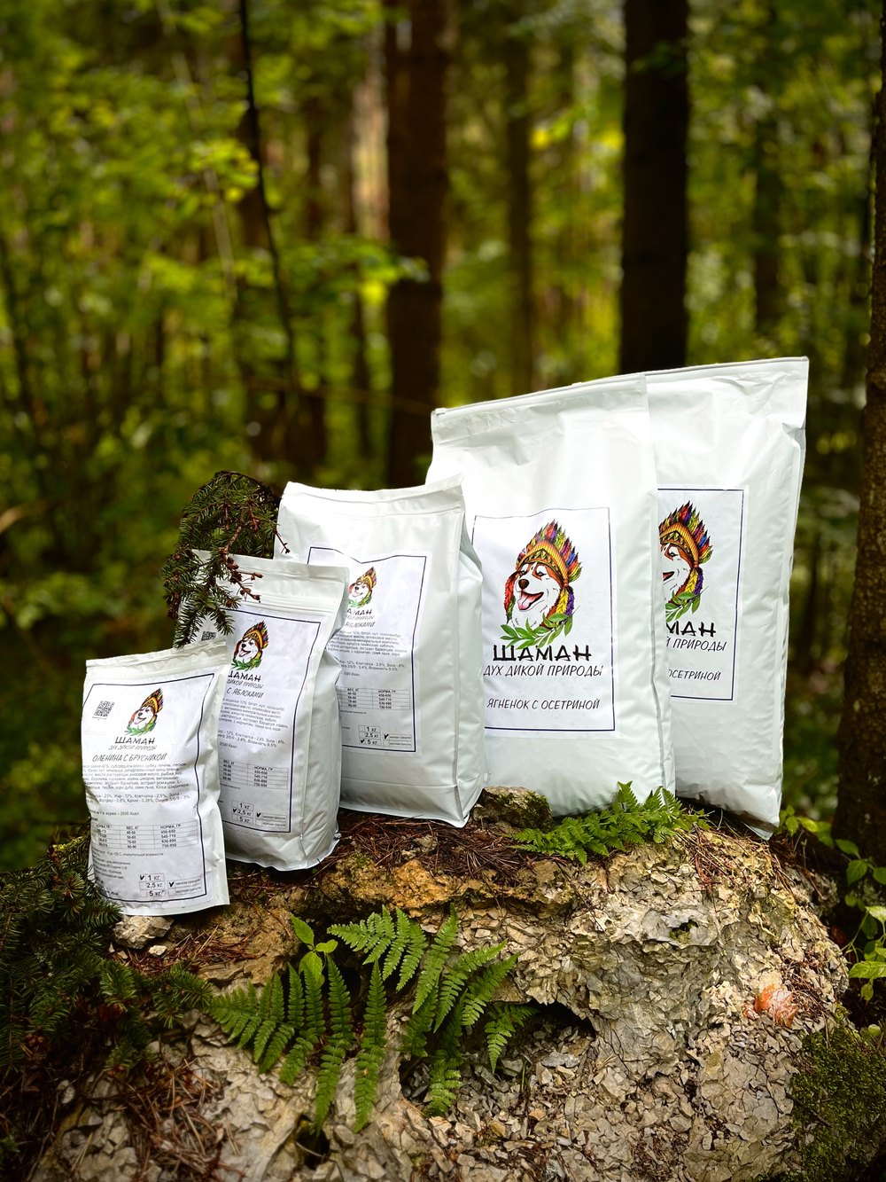 Сухой корм SHAMAN "Дух дикой природы" Утка с яблоками 10 кг; мелкая гранула; для взрослых собак; Класс Холистик