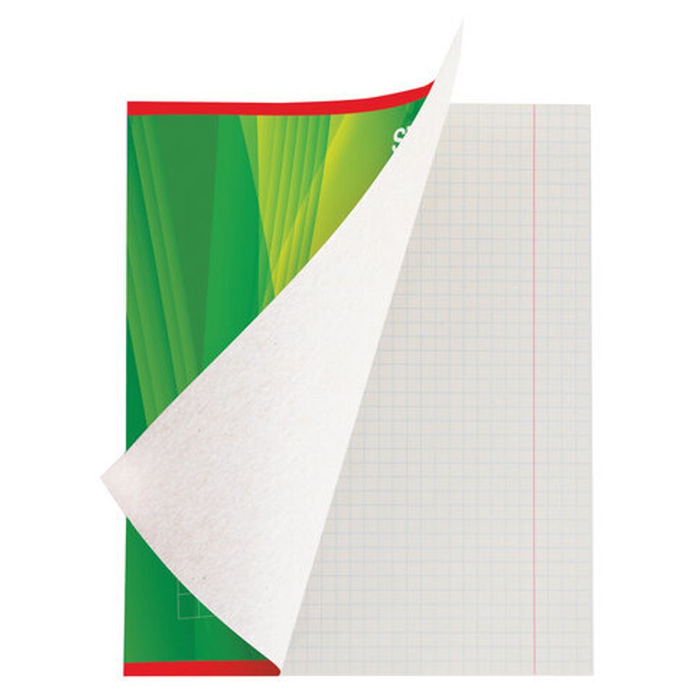 Тетрадь А5, 48 л., STAFF, клетка, офсет №2 ЭКОНОМ, обложка картон, "ОДИН ЦВЕТ" (линии), 402781, 5шт