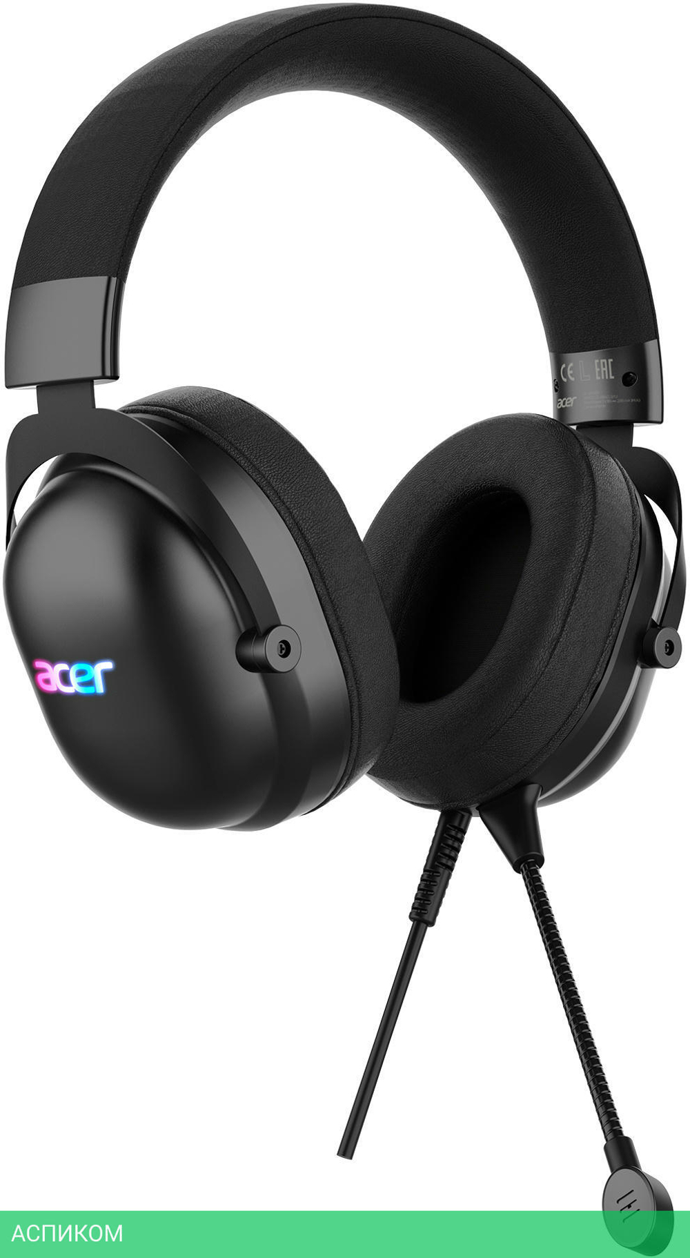 Наушники Acer AHW122 черный (ZL.HDSCC.01U)