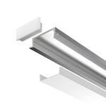 Алюминиевый профиль Maytoni встраиваемый с фланцем 22×6 (Серебро, 2 м), ALM004S-2M