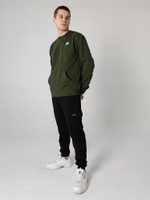 Свитшот зеленый с карманом и вышивкой Город Горький