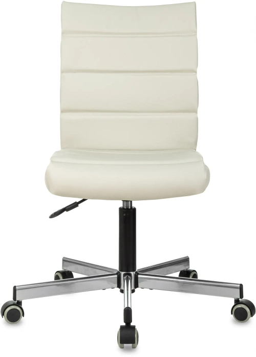 Кресло Бюрократ CH-320M бежевый эко.кожа крестов. металл