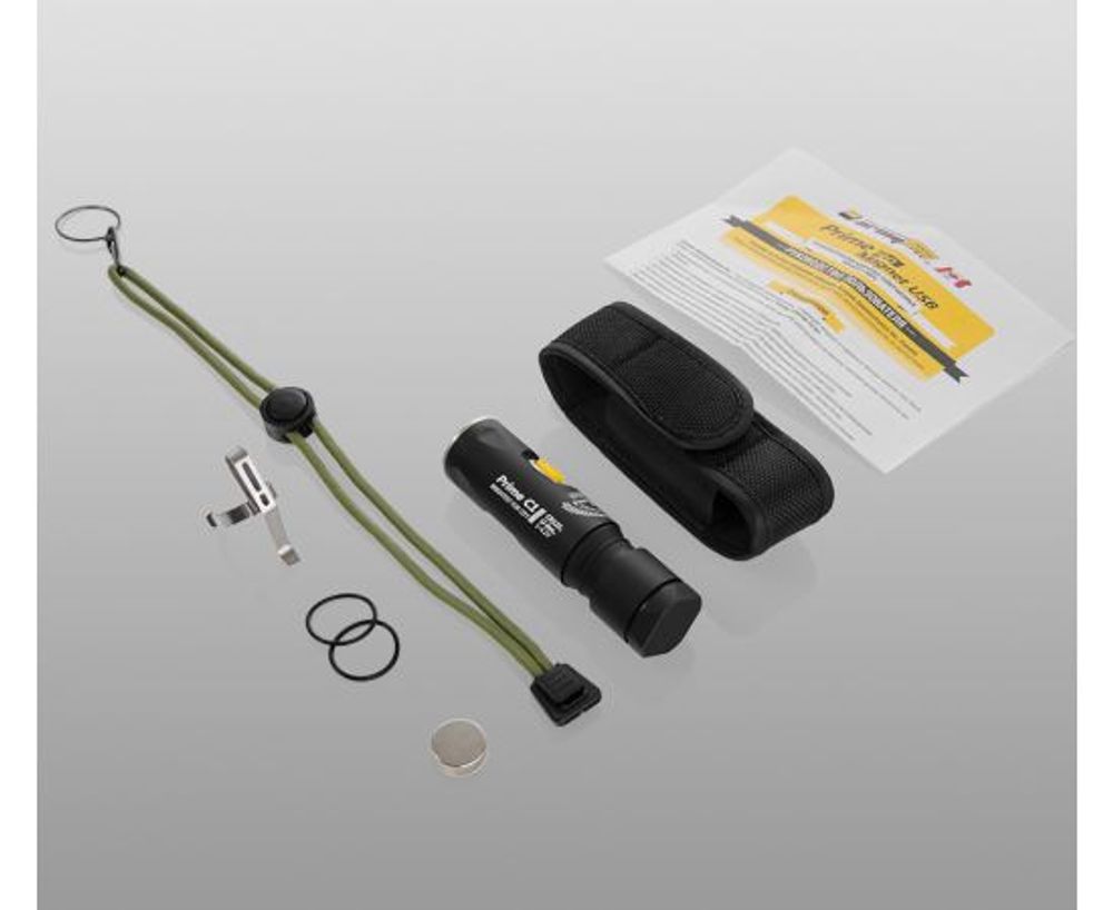 Фонарь Armytek Prime C1 Pro v3 / XP-L / 650 лм / TIR 20°:80° / 1xCR123A или 1xRCR123 или 1x18350