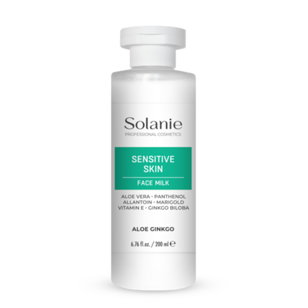 Очищающее молочко для чувствительной кожи ALOE GINKGO Face milk for sensitive skin, 200 мл