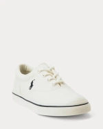 Классические детские кроссовки из хлопкового канваса Ralph Lauren