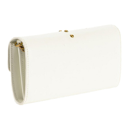 Сумка Pinko Love Wallet Solid Color Gold Shoulder Bag Small White, 1P22AM-Y6XT-Z14