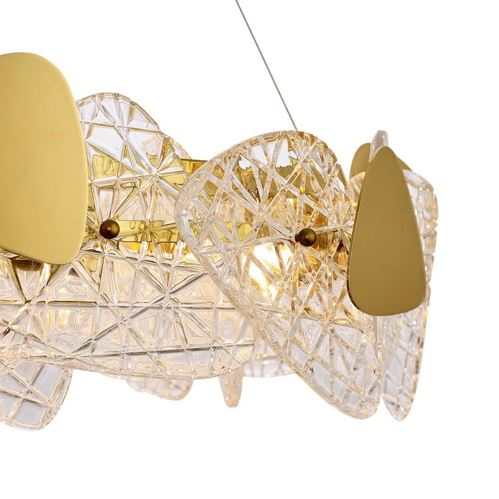 6582/6 NEOCLASSI LN25 50 золотой/прозрачный, золотой металл/стекло, металл Люстра подвесная E14 6*40W 220V QUEENY