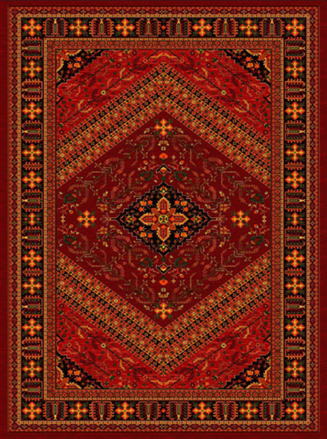 Иранский ковер из искусственного шелка 150 х 250 Rokhbaft Zereshki 713 Иран