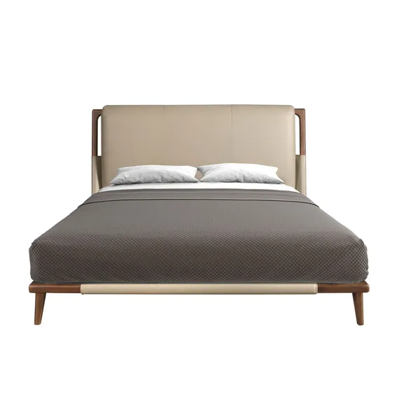 Кровать 7194 из экокожи цвета норки 180 х 200 см