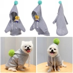Кофта - толстовка с капюшоном для собак мелких пород «МОДНЫЙ БРО», бон бон, цвет серый, размер XL (22*27*43см) Ultramarine