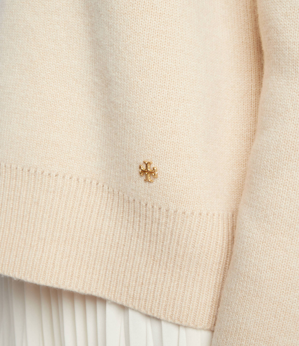 хлопчатобумажные тощи TORY BURCH - бежевый(85784)