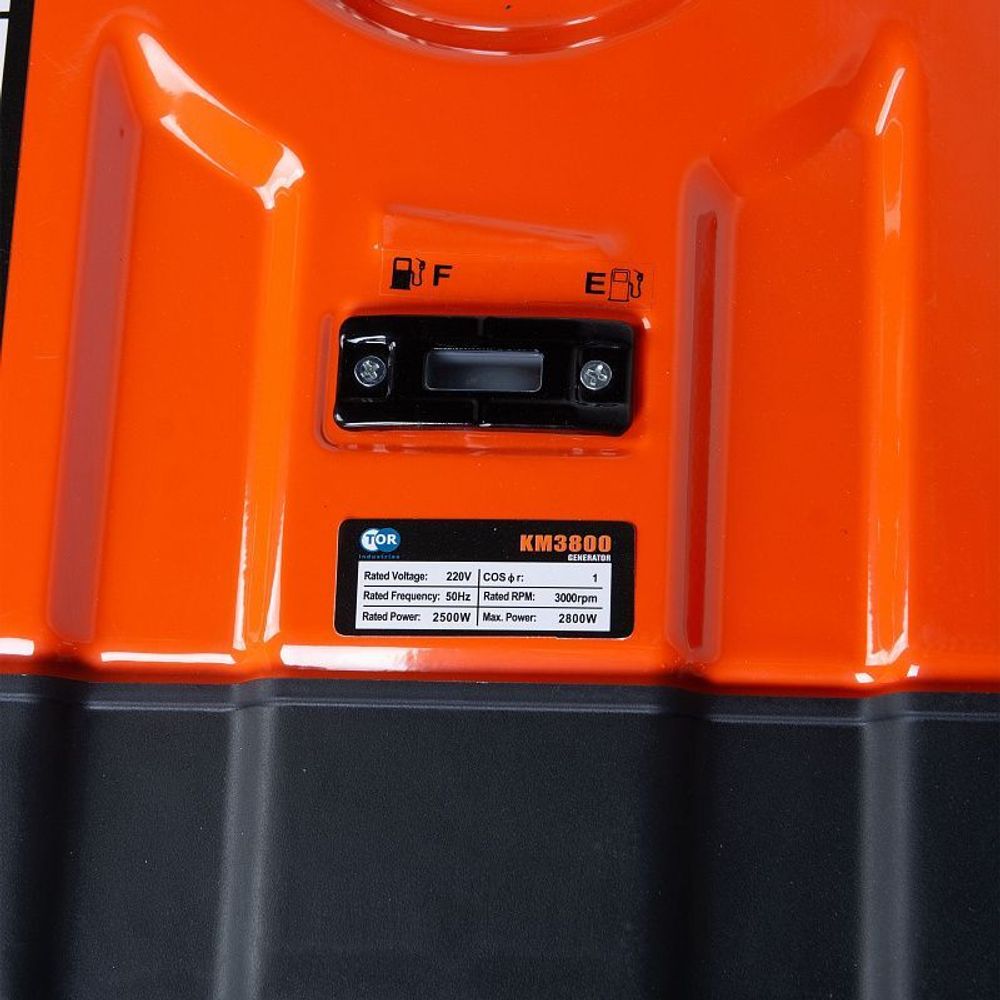 Генератор бензиновый TOR KM3800H - [2.5 кВт / 220V] эл. пуск, колеса
