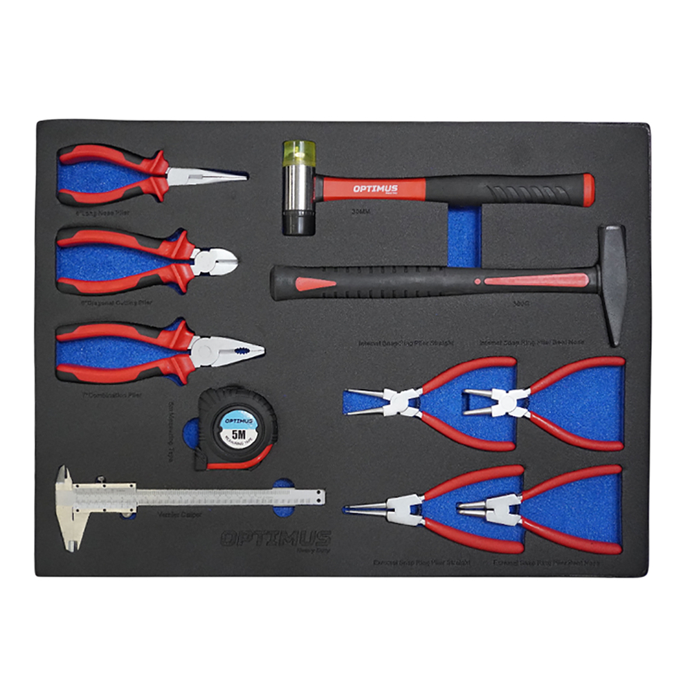 OPT-917P Тележка инструментальная, 7 полок с набором инструментов 289 пр, пластиковая столешница