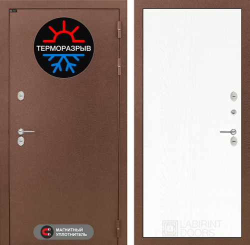 Термомагнит 05 белая структура дерева