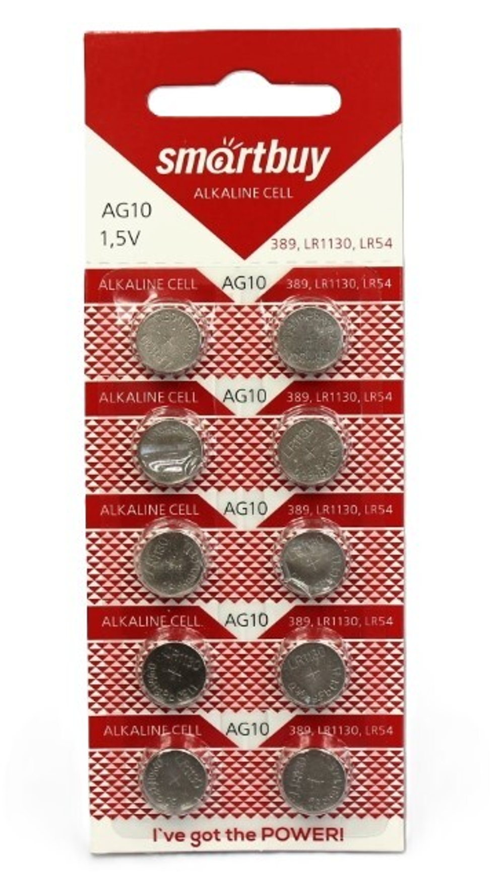Батарейка Smartbuy AG10 LR54 LR1130 1шт