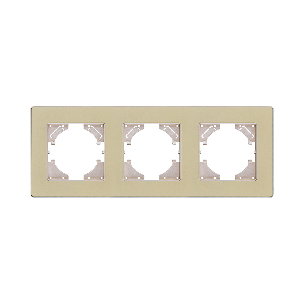 Рамка 3-постовая, золотой Kollinger Eleganz Acryl EA3GD