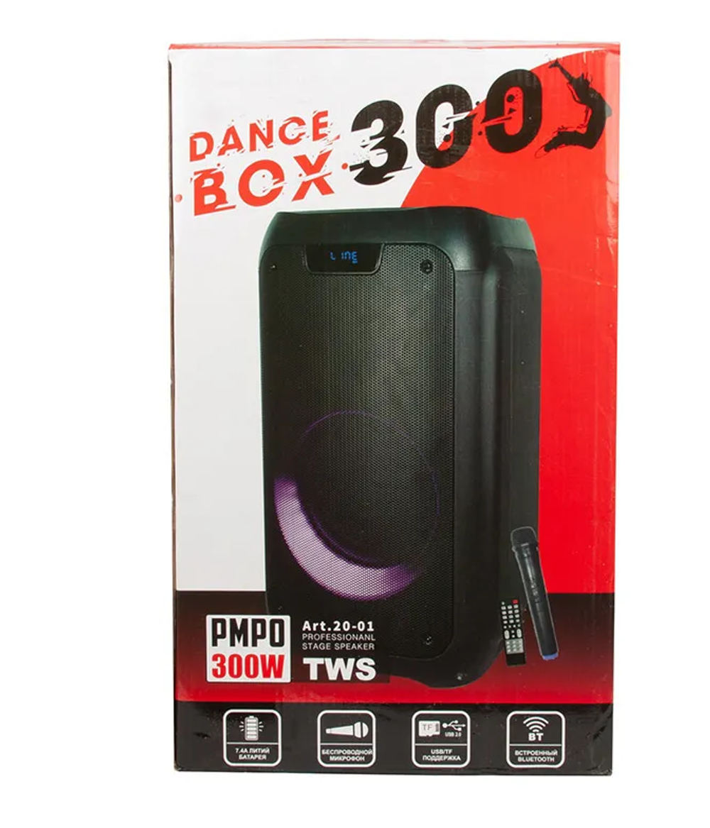 Колонка 08" (20-01 DANCE BOX 300) динамик 1шт/8" ELTRONIC с TWS