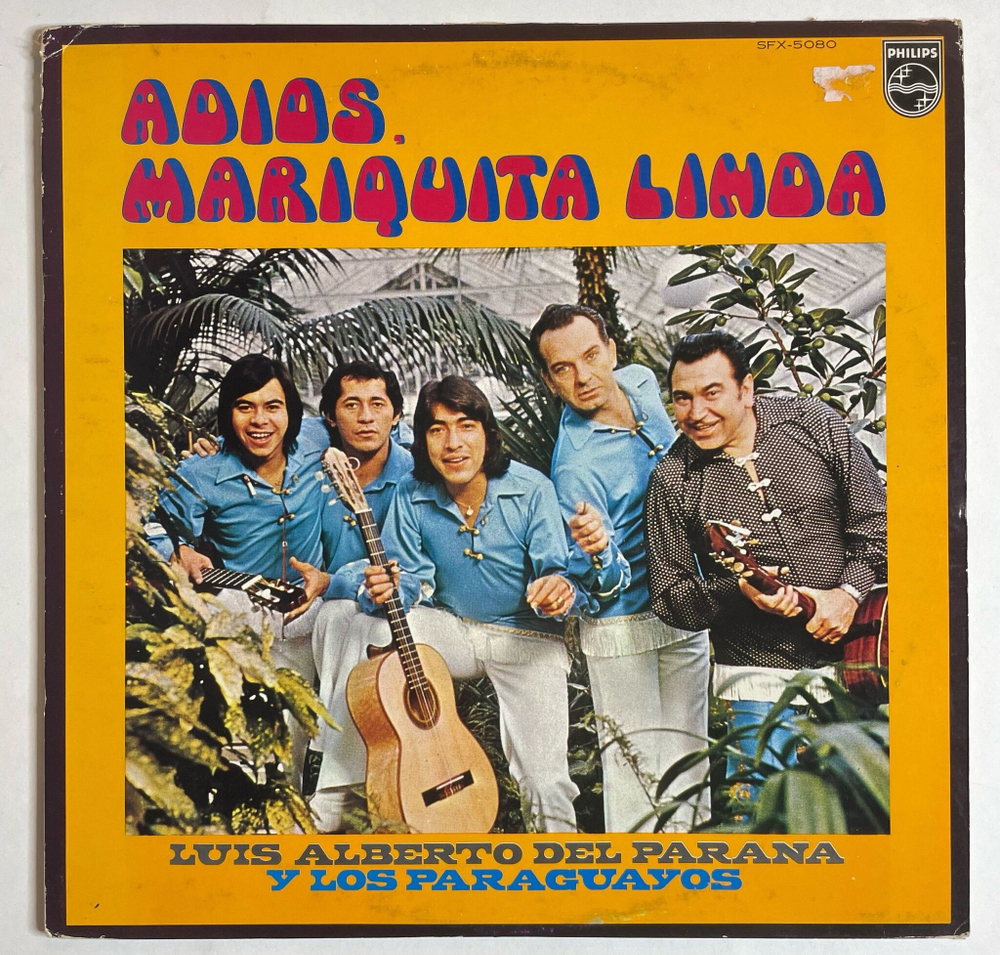 Винтажная виниловая пластинка LP Luis Alberto Del Parana Y Los Paraguayos Adios, Mariquita Linda (Japan 1973)
