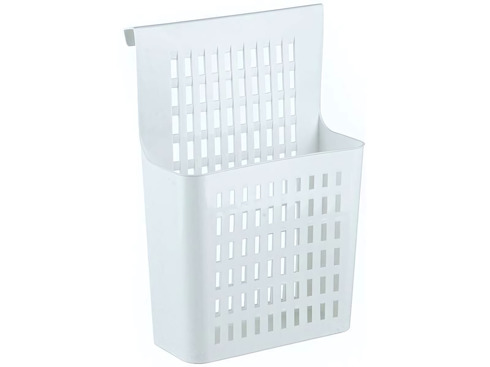Корзина подвесная на дверь, цвет белый
