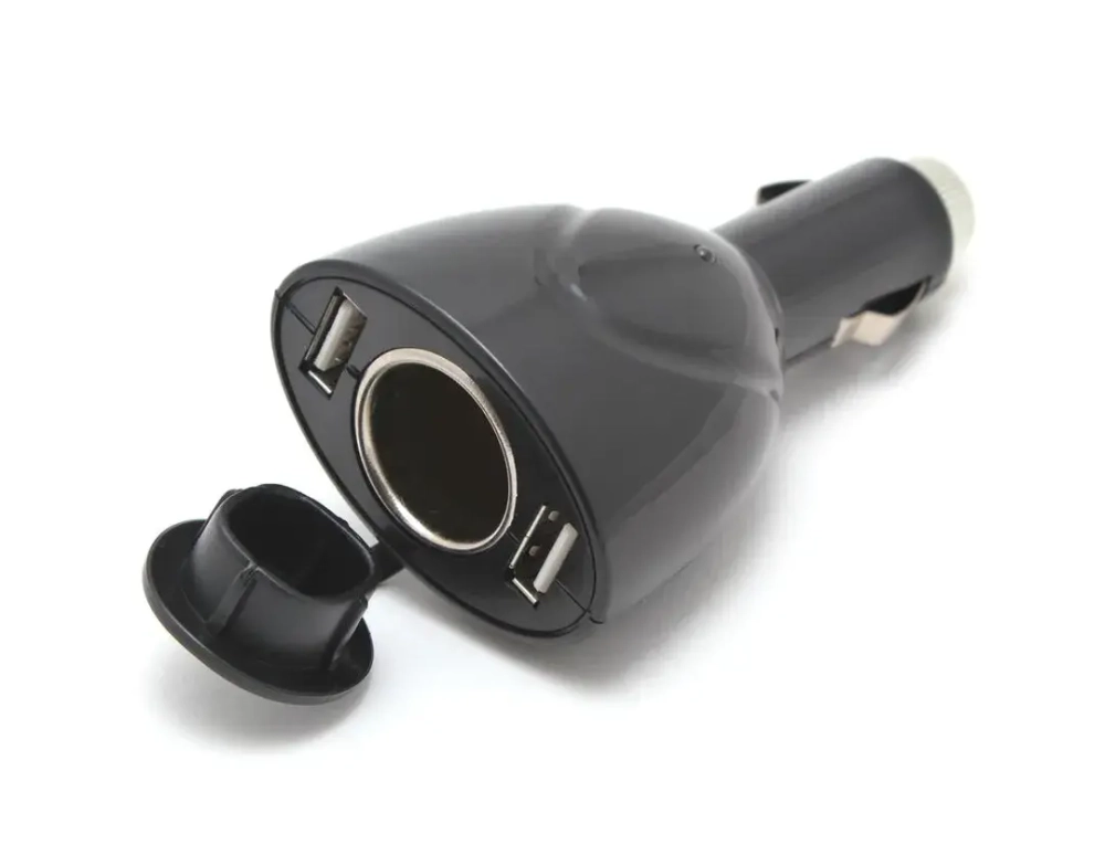 Разветвитель прикуривателя WF-0098 прикур.+2USB 12V KING WF-0098
