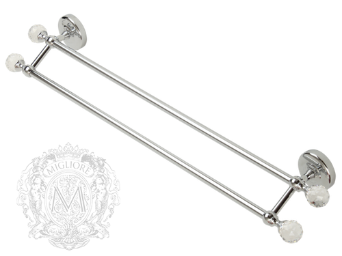 Полотенцедержатель двойной 60см.  Migliore Amerida ML.AMR-60.423.CR хром Swarowski