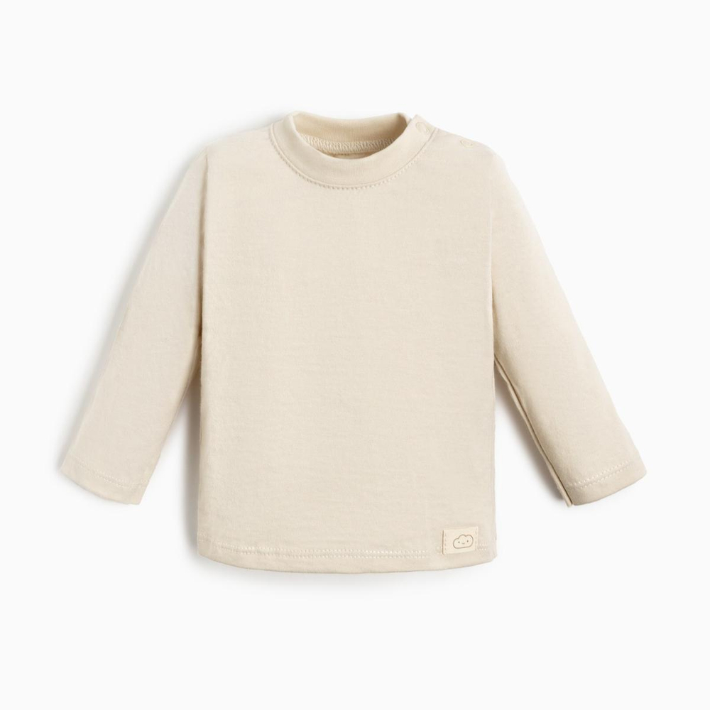 Лонгслив для мальчиков "Basic line" р. 80-86, молочный. 9235679 (Крошка Я)