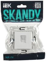 SKANDY Розетка компьютерная RJ45 кат.6 SK-K02W арктический белый IEK